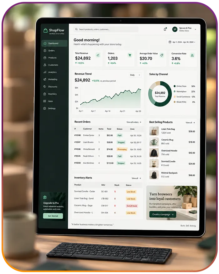 ShopFlow store dashboard starter kit